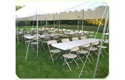 tent , chairs and tables